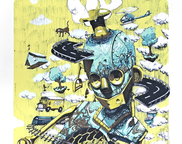 Siebdruck von Pixelpancho "Rusted Ideas" on thursday 28th of march