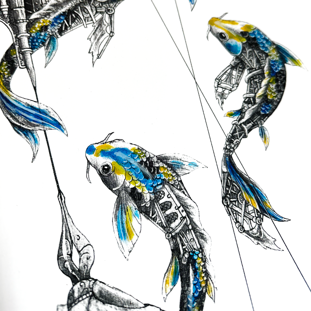 ARDIF - Artist´s Hand Mechanatomy (yellow blue) AP