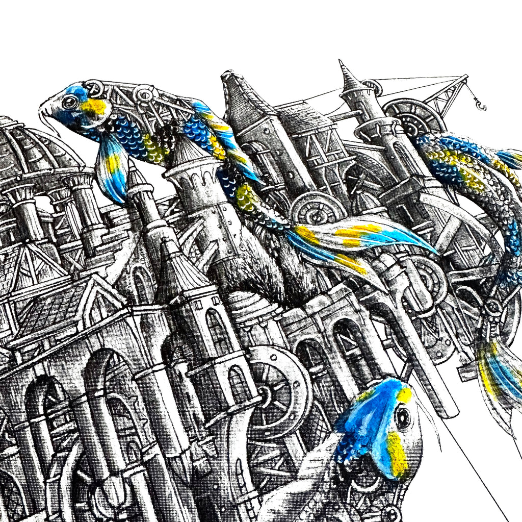ARDIF - Anatomie mécanique de la main d'artiste (jaune bleu) E.A.