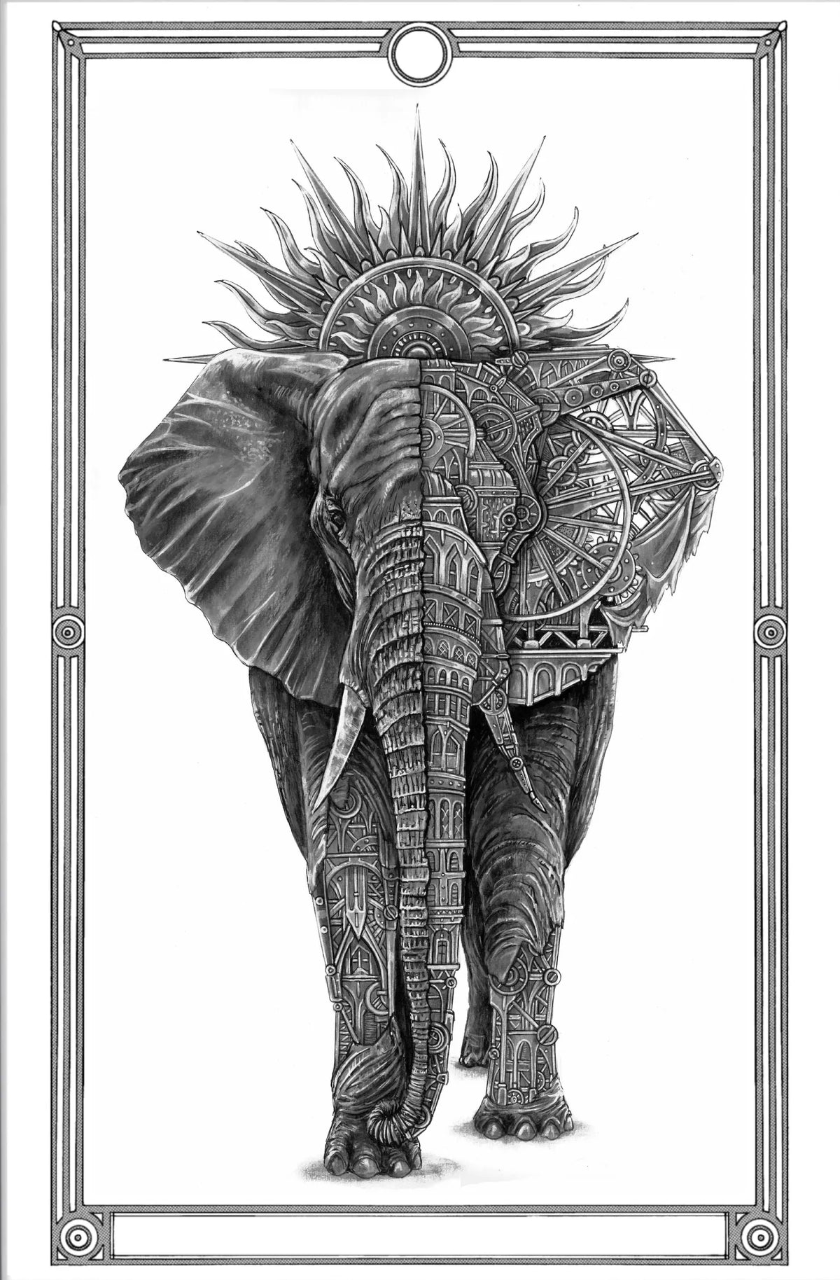 ARDIF Sun_elephant_framed