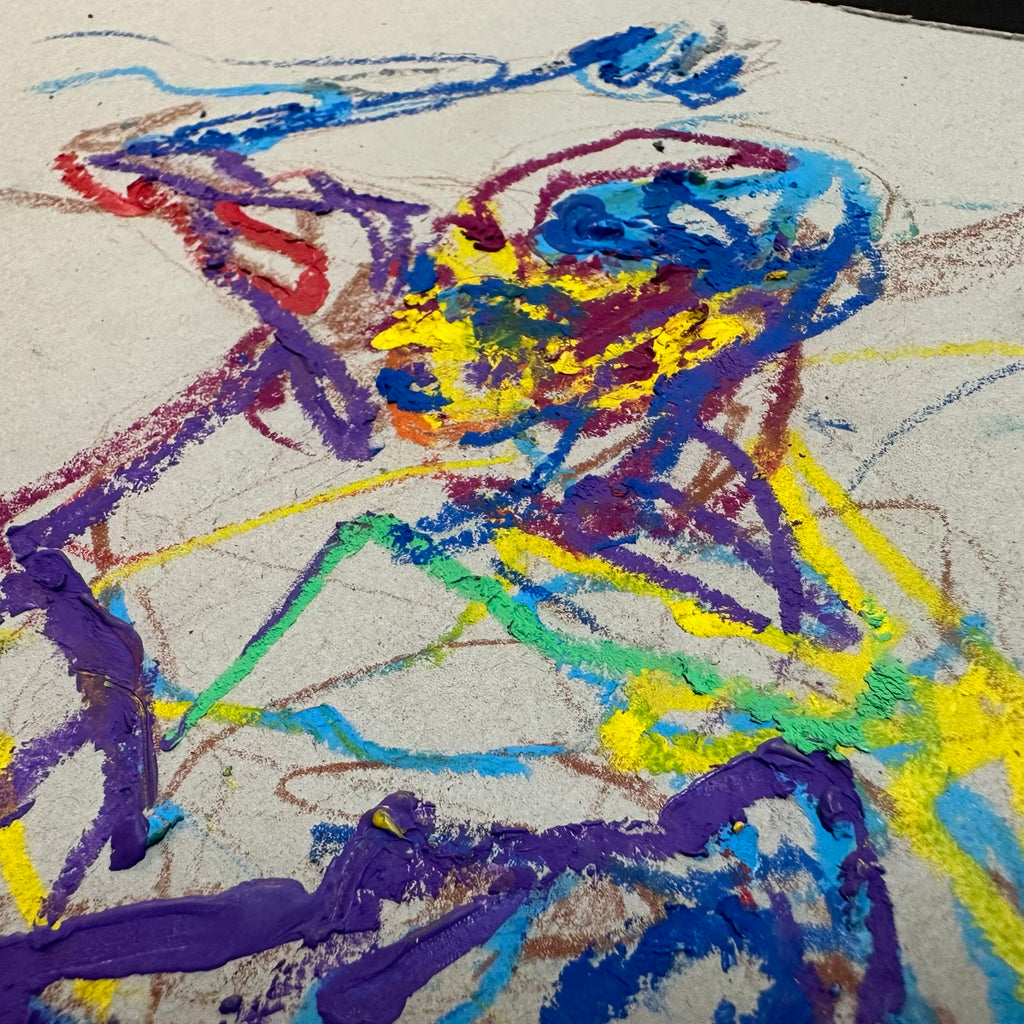 Alexis "Bust" Stephens - Pastel à la cire n° 11