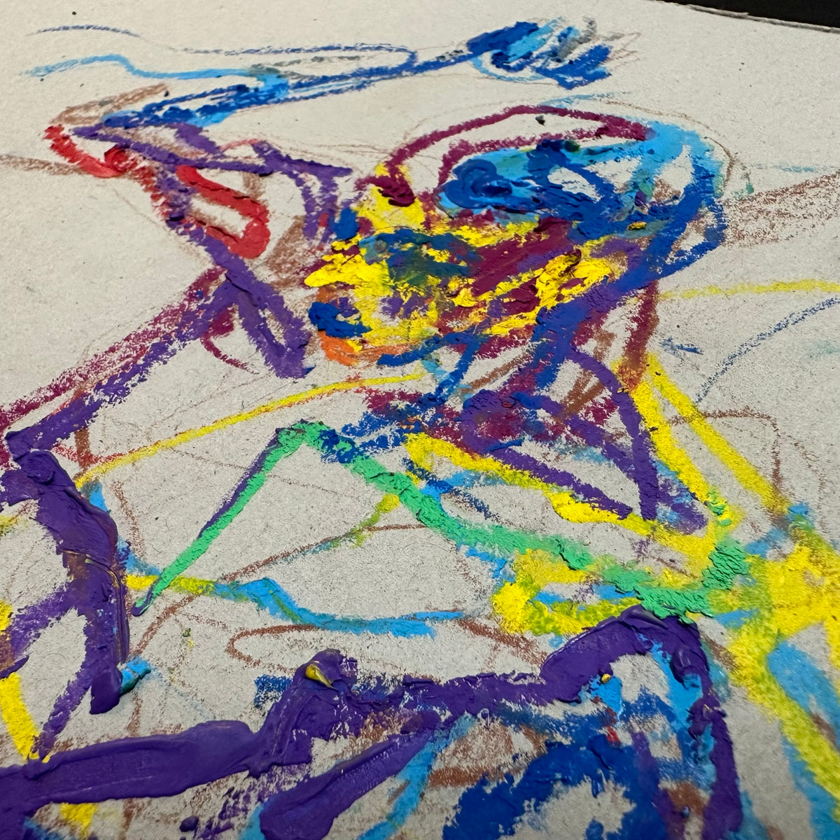Alexis "Bust" Stephens - Pastel à la cire n° 11