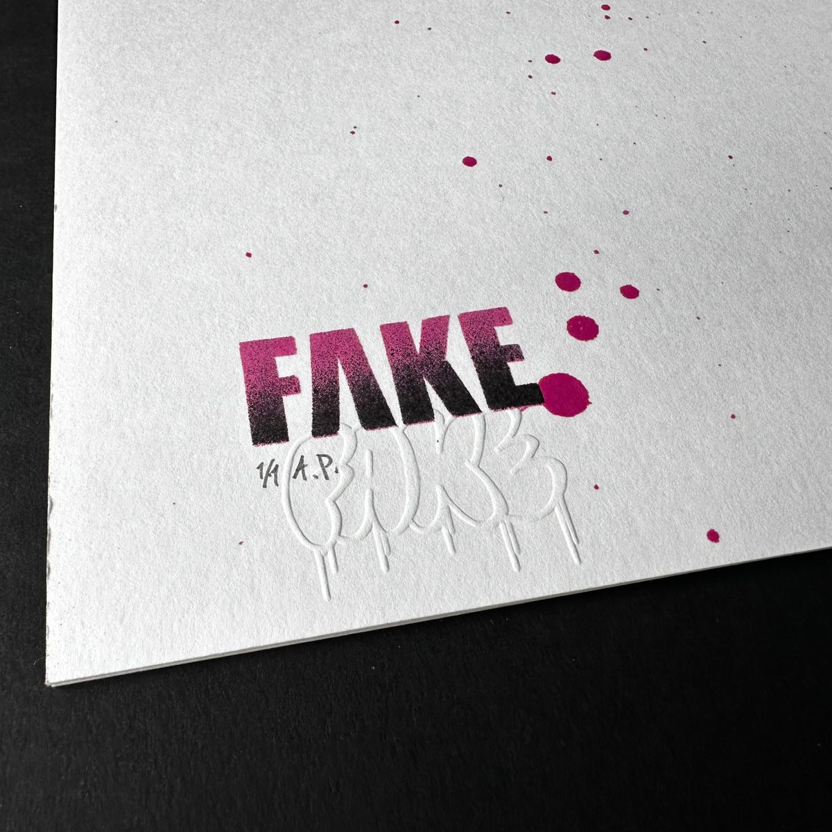 FAKE : "Third Wave" (pink 1/1)