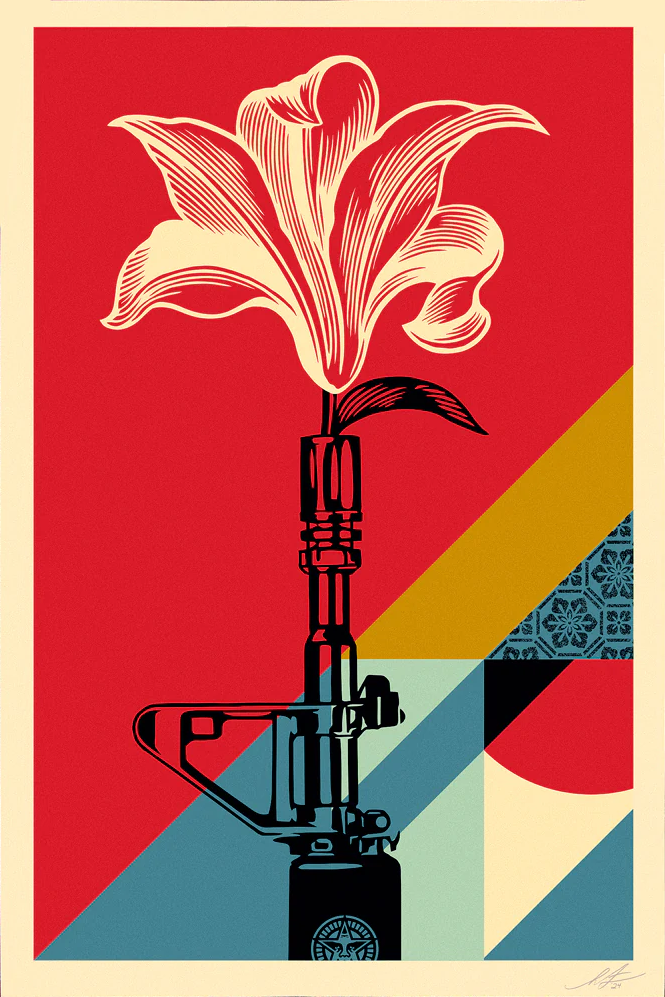 Obey | Shepard Fairey: AR-15 Lilly