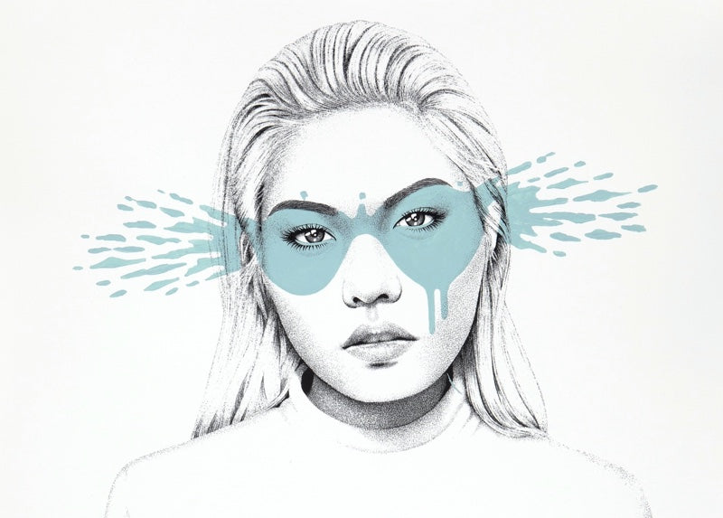FinDAC - “TATSU” (mint), Screenprint, 76 × 56 cm - Pretty Portal