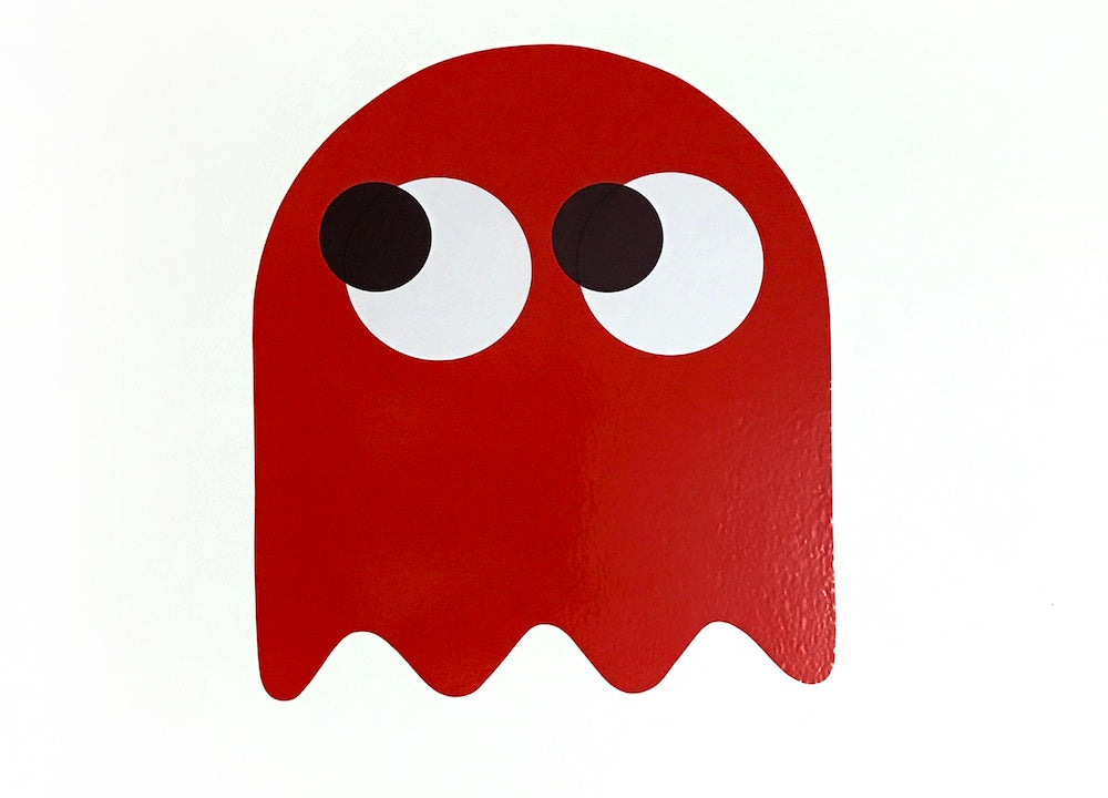 PDOT: Geister (rot)/ Ghosts (red), 76 × 56 cm - Pretty Portal
