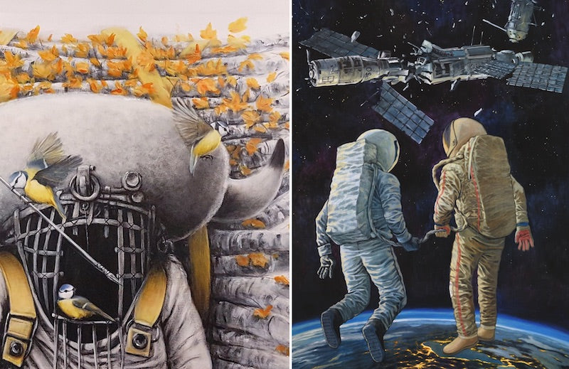 Ruben Carrasco & Rustam QBic "Backwards Future" - Ausstellung