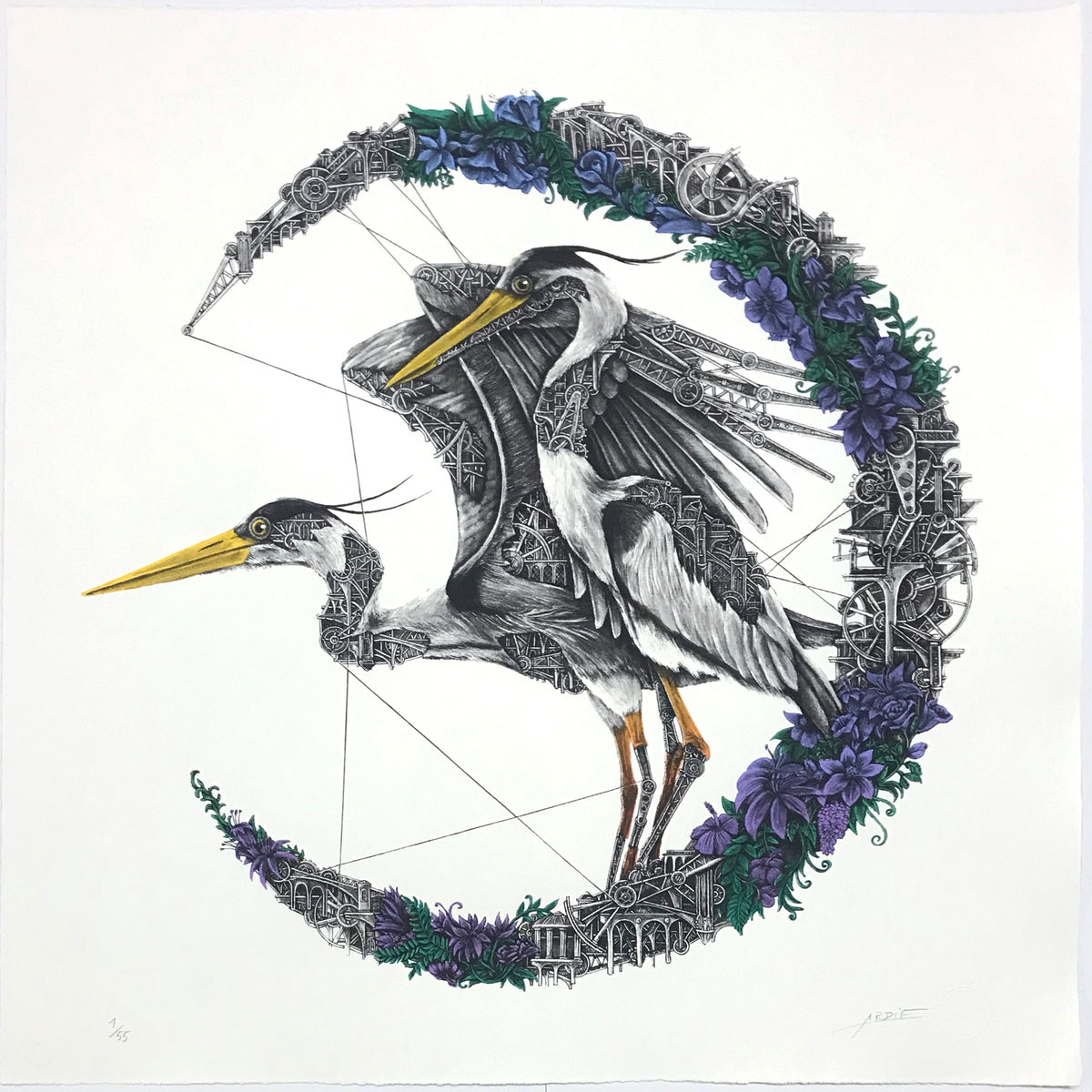 ARDIF - Héron mécanimal (lune violette)
