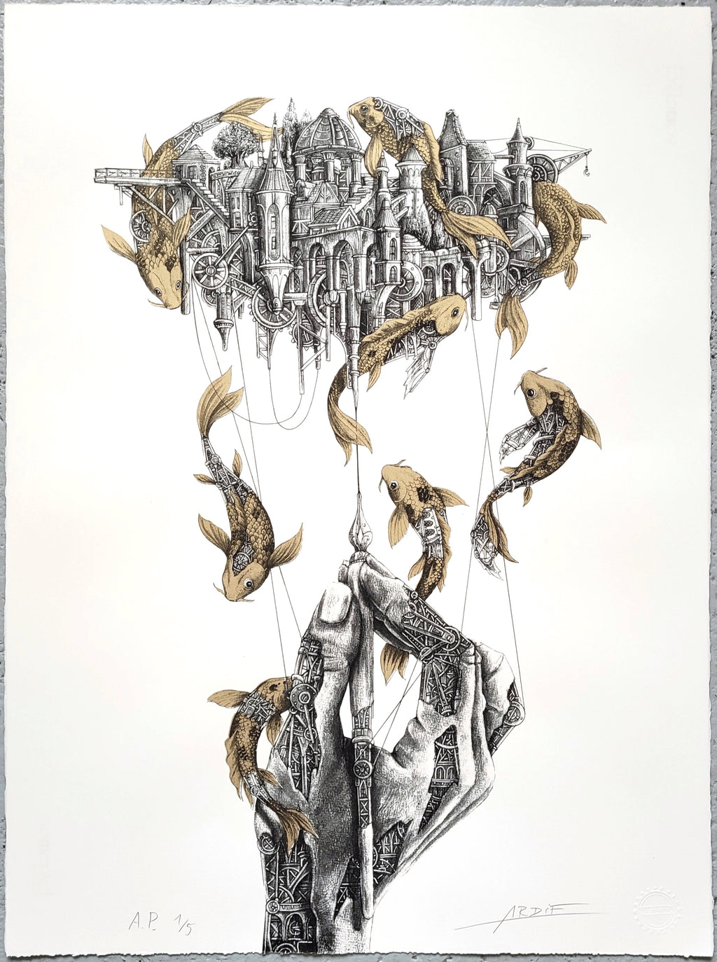 ARDIF - L'anatomie mécanique de la main d'artiste (or)