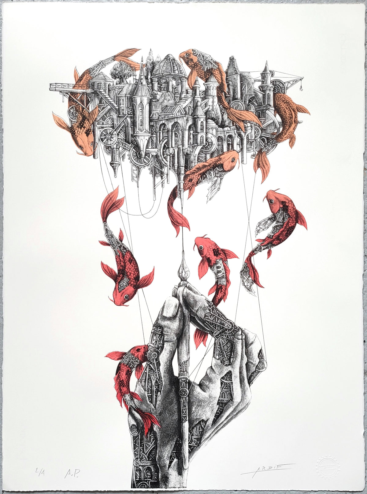 ARDIF - Artist´s Hand Mechanatomy (lava)