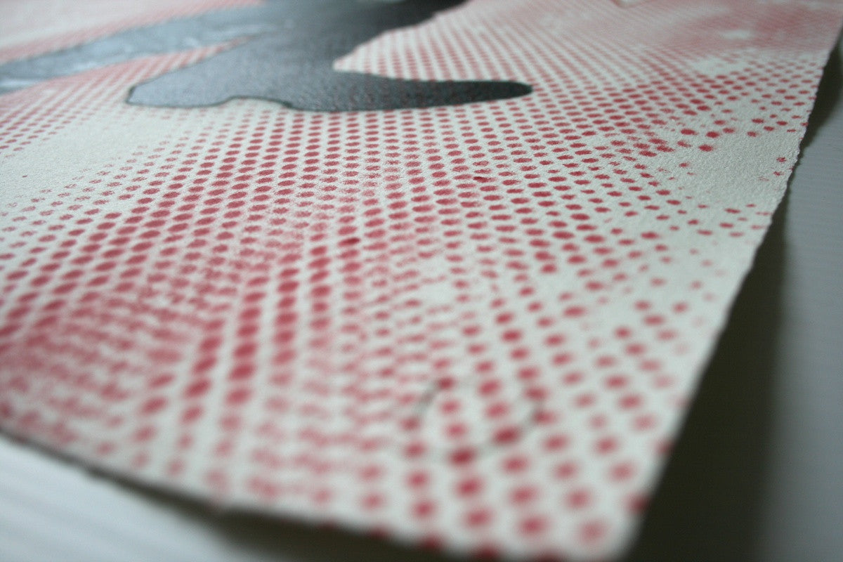 DECYCLE - Bulle oder Bär (red) - prettyportal artshop, limited edition prints, urban contemporary art, streetart