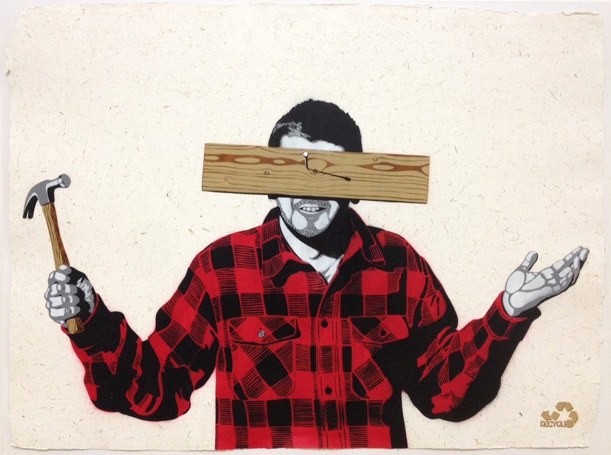 DECYCLE - Nailed it! - prettyportal artshop, limited edition prints, urban contemporary art, streetart