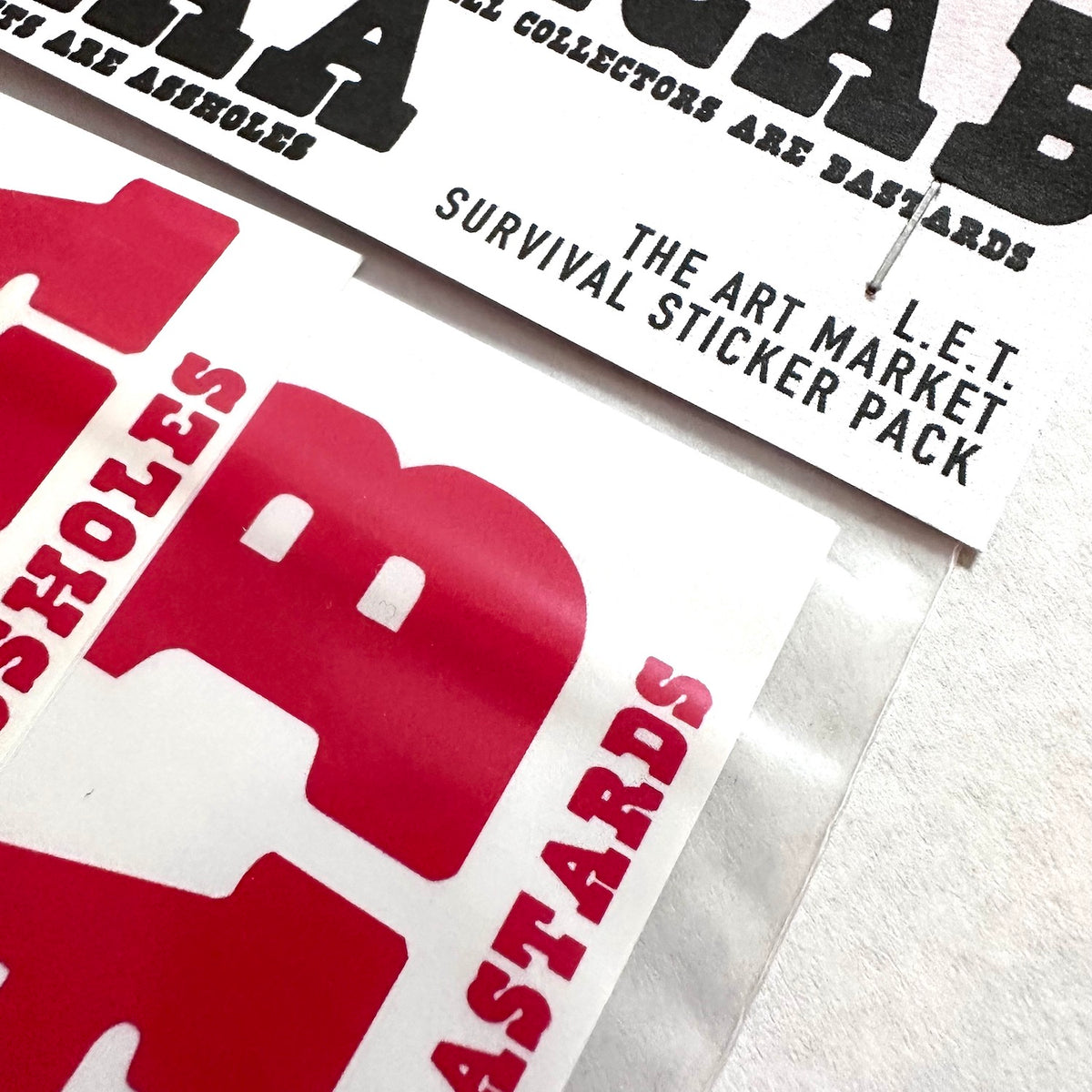 L.E.T.  - The Art Market Survival Sticker Pack