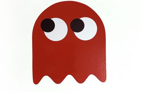 PDOT: Geister (rot)/ Ghosts (red), 76 × 56 cm - Pretty Portal