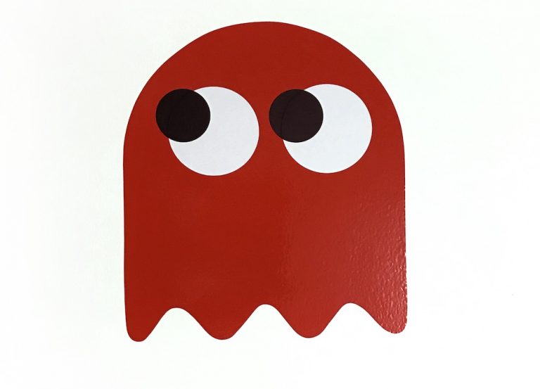 PDOT: Geister (rot)/ Ghosts (red), 76 × 56 cm - Pretty Portal