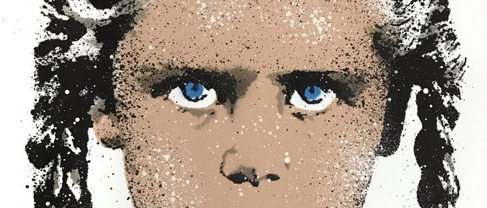 LET - Turnaround - detail04, Siebdruck, Stencil und Sprühlack auf Somerset Velvet, 76 × 56 cm - Pretty Portal