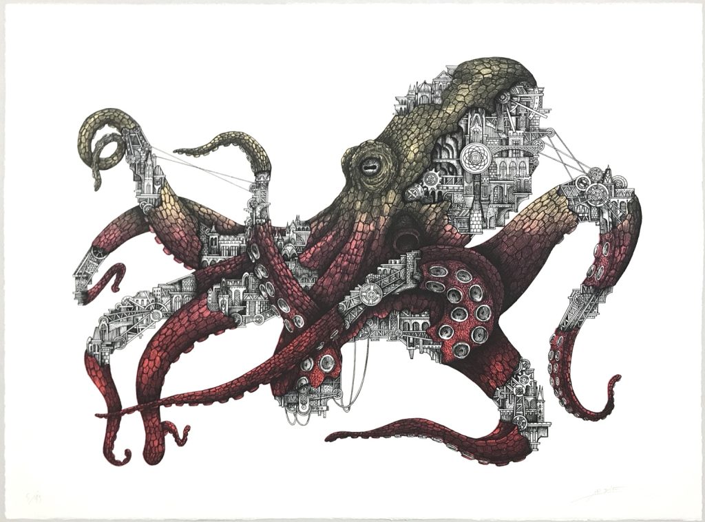 Ardif Print Limited Edition Octopus Mechanimal (pacific)